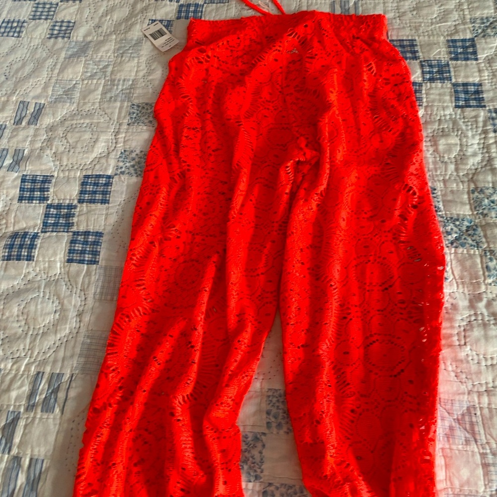 NWT Sunshine 79 lace crochet pants.